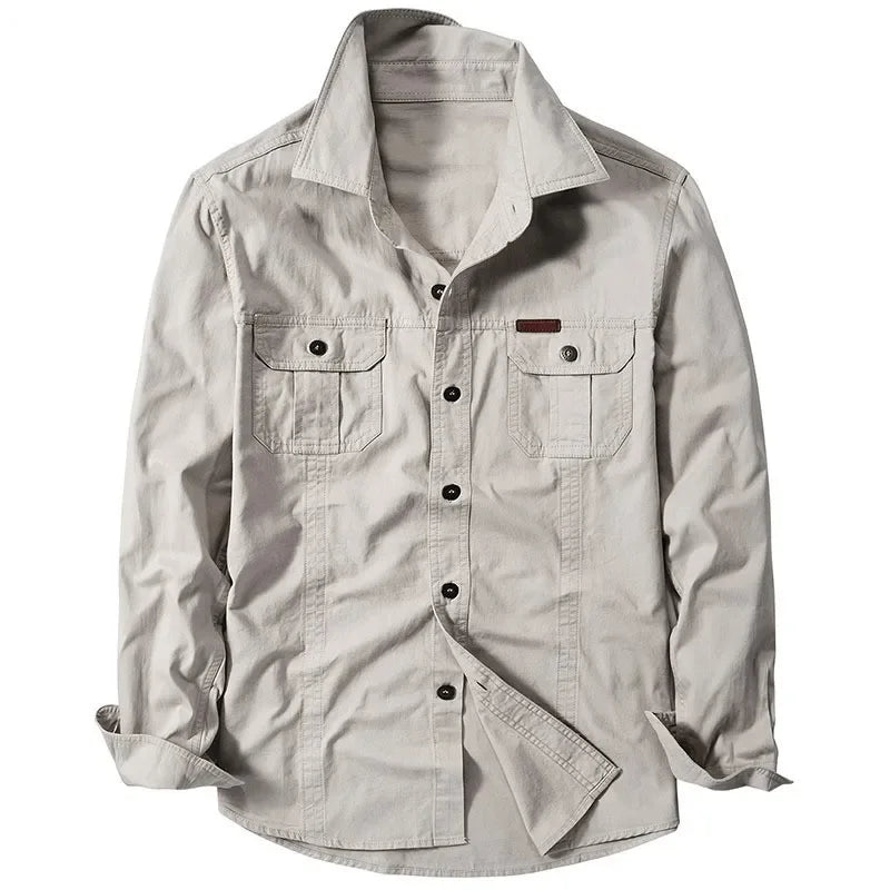 Max |Casual Overshirt Jacket featuring Pockets designed for Men