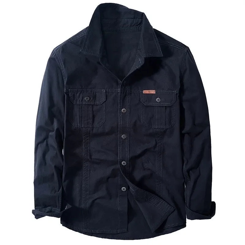 Max |Casual Overshirt Jacket featuring Pockets designed for Men