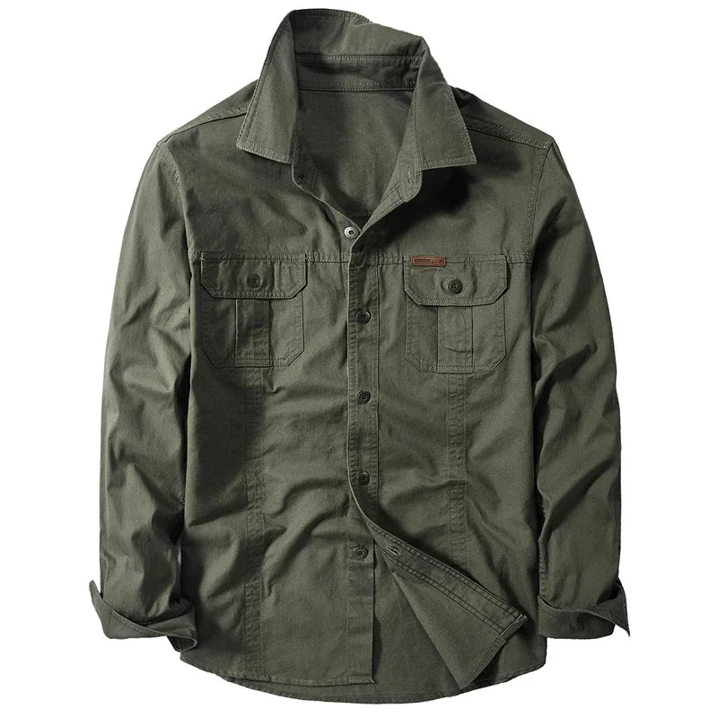 Max |Casual Overshirt Jacket featuring Pockets designed for Men
